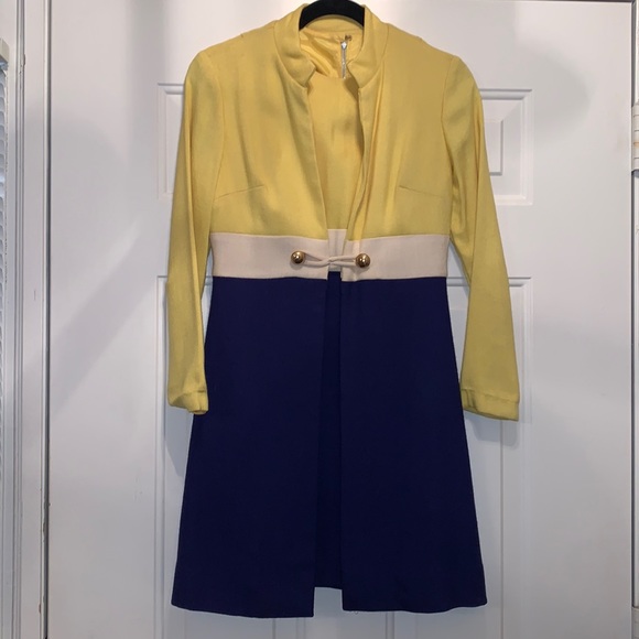 💛 VINTAGE Matching Peacoat and Dress 💙 - Picture 2 of 7